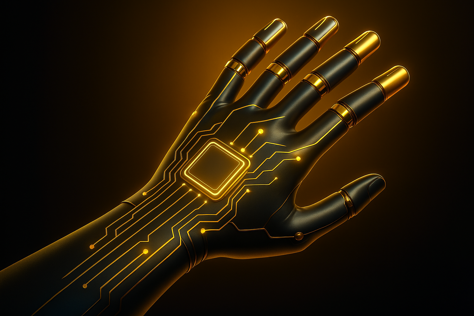 Cybernetic Hand Background